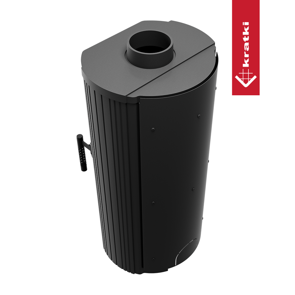Piec na drewno żeliwny wolnostojący piec koza K12 KRATKI 6kW Ø130 3-8kW